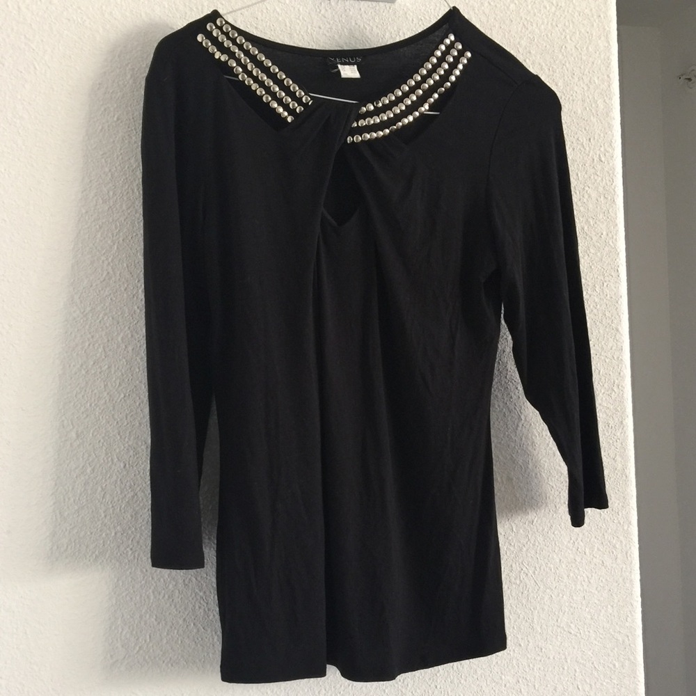 Black top with silver metal studs